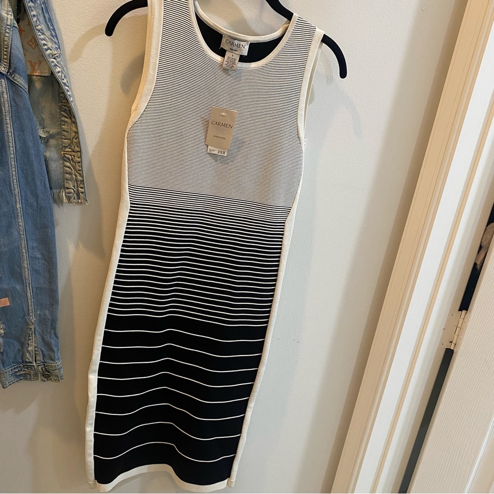 Carmen Marc Valvo bodycon mini dress